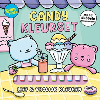 Livre de coloriage des éditeurs de lanternes, vibes ensoleillées - ensemble de coloriage de bonbons