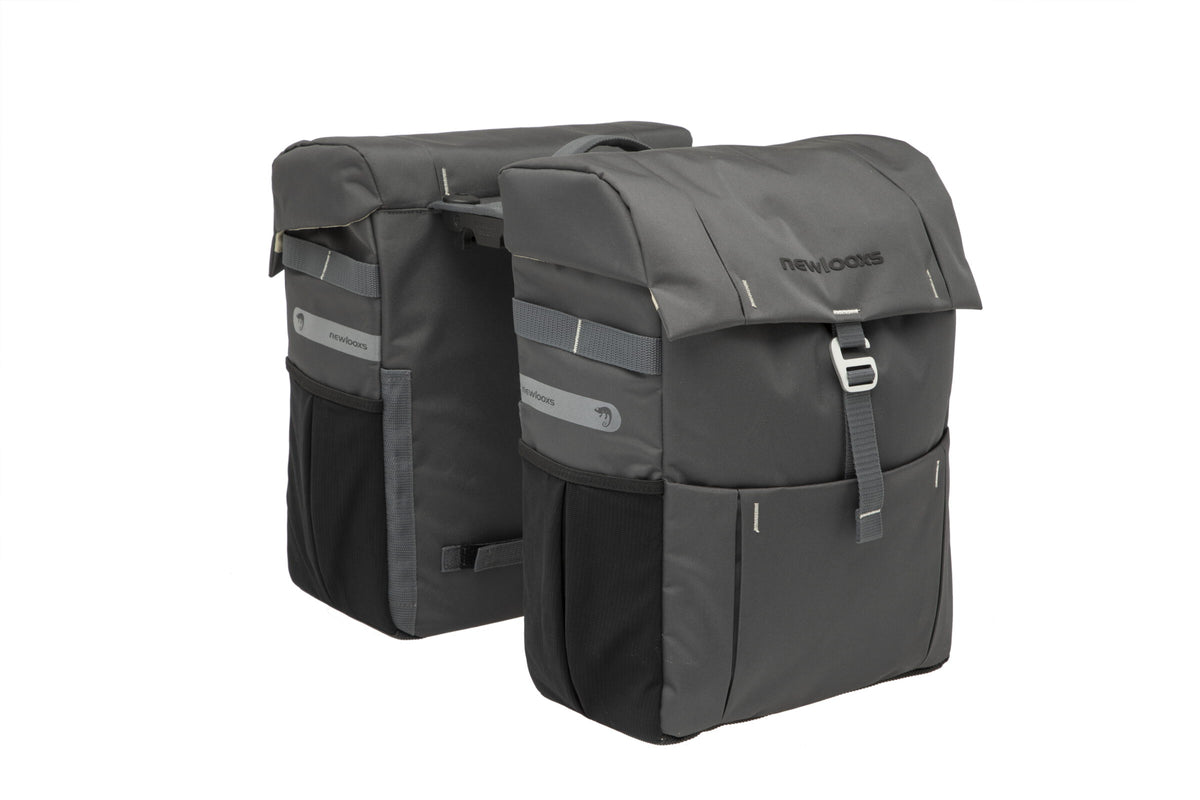 Vigo Double Bicycle Bag - Sport, Water-Disconnect, gris noir