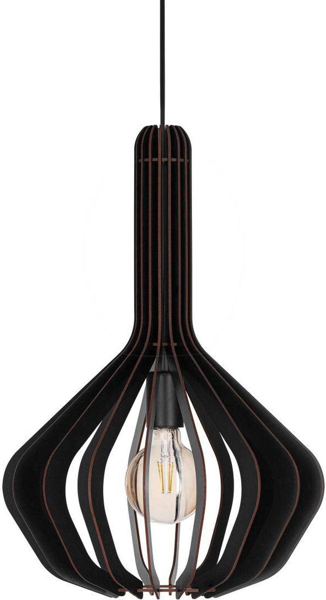 Lampe à suspension Eglo velasco - e27 - ø 38 cm - noire