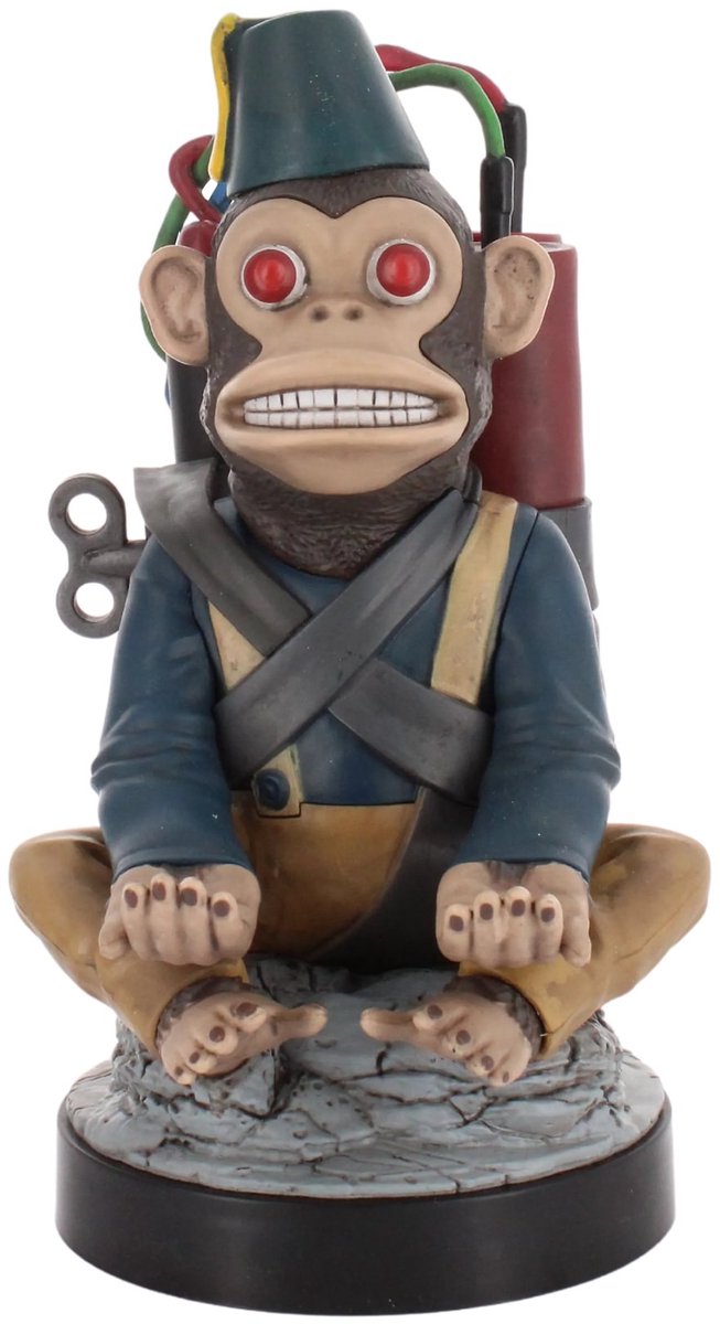 Cableguys Call of Duty - Monkey Bomb - support de figurine pour téléphone | contrôleur | étui de chargement (attaches-câbles d'origine)