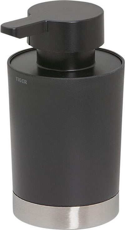 Tiger tune - distributeur de savon 180 ml - sur pied - acier inoxydable noir brossé