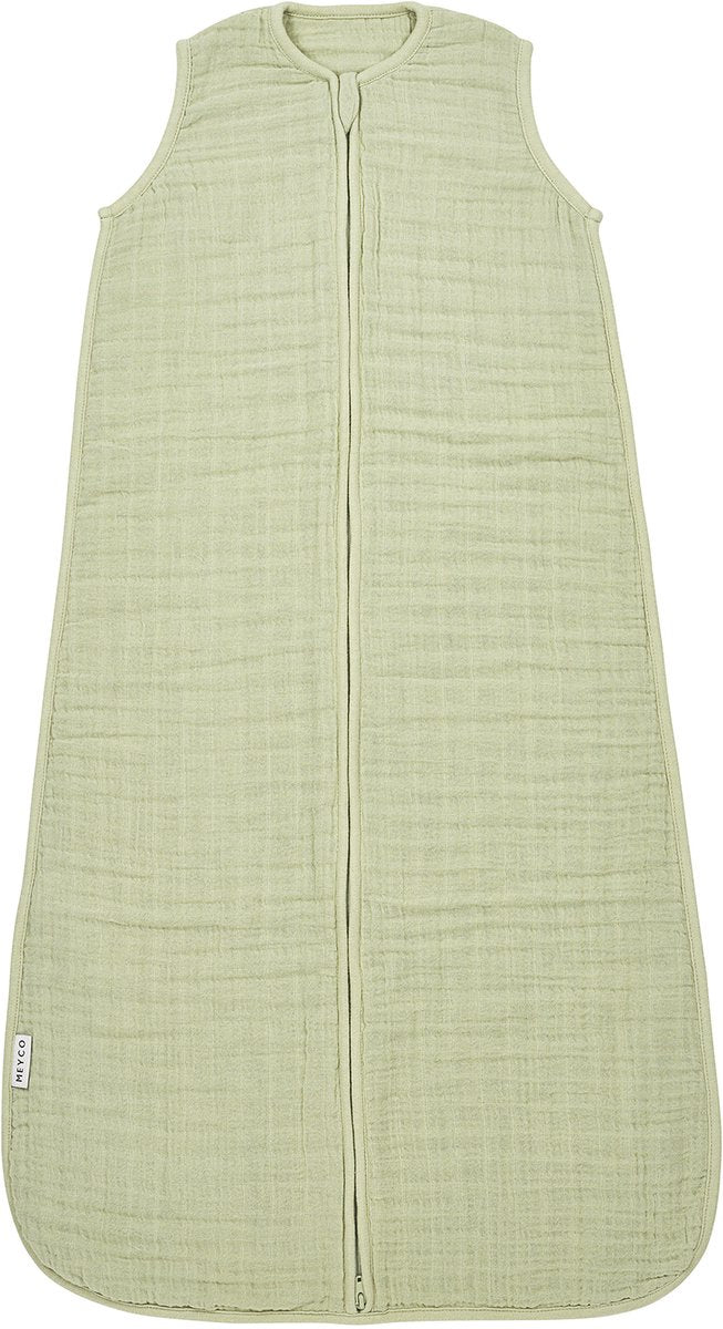 Meyco baby uni gigoteuse d'été bébé - hydrophile prélavée - olive douce - 110 cm - 0,5 tog