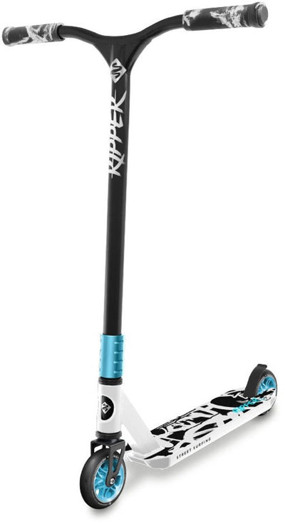 Streetsurfing street surf - trottinette freestyle ripper - merci blanc - roues 110mm