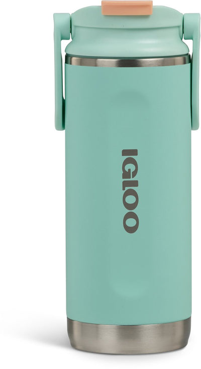 Igloo - flip 'n' sip - gourde - gobelet - vert - 475ml - thermos