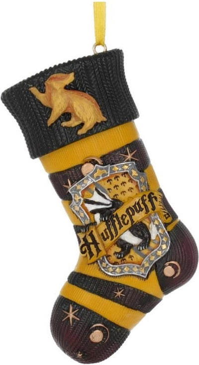 Harry Potter Nemesis maintenant - boule de Noël - ornement suspendu de bas de Poufsouffle - jaune noir