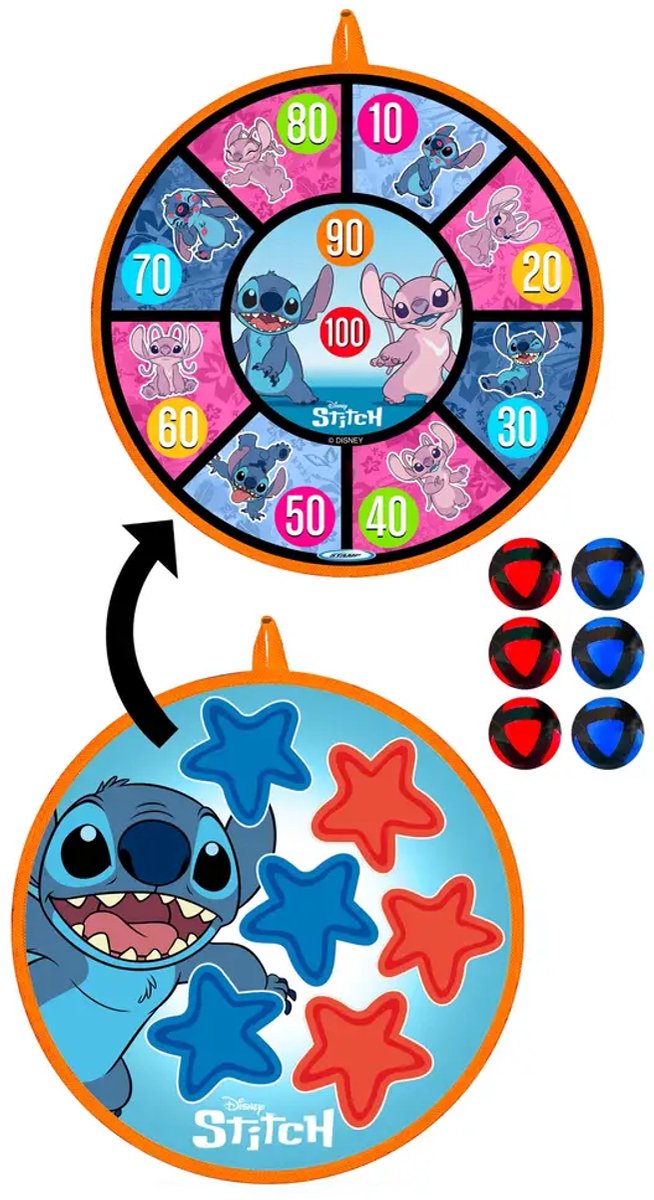 Disney – point – cible de fléchettes – 36 cm – double face