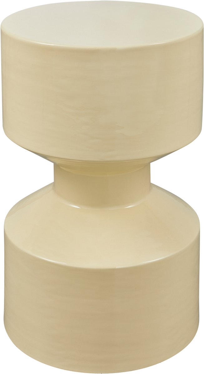 Table d'appoint cachée Woood - métal - jaune - 47x30x30