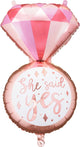 Anneau de ballon en aluminium déco de fête (41x72cm)