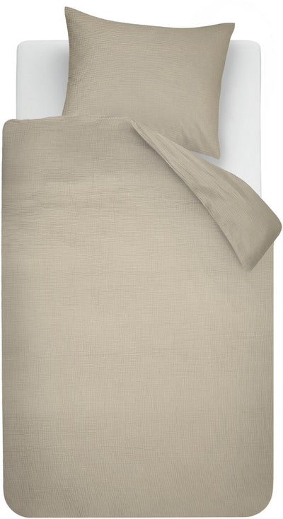 Housse de couette Bedinghouse Mist - simple - 140 x 200 220 cm - sable