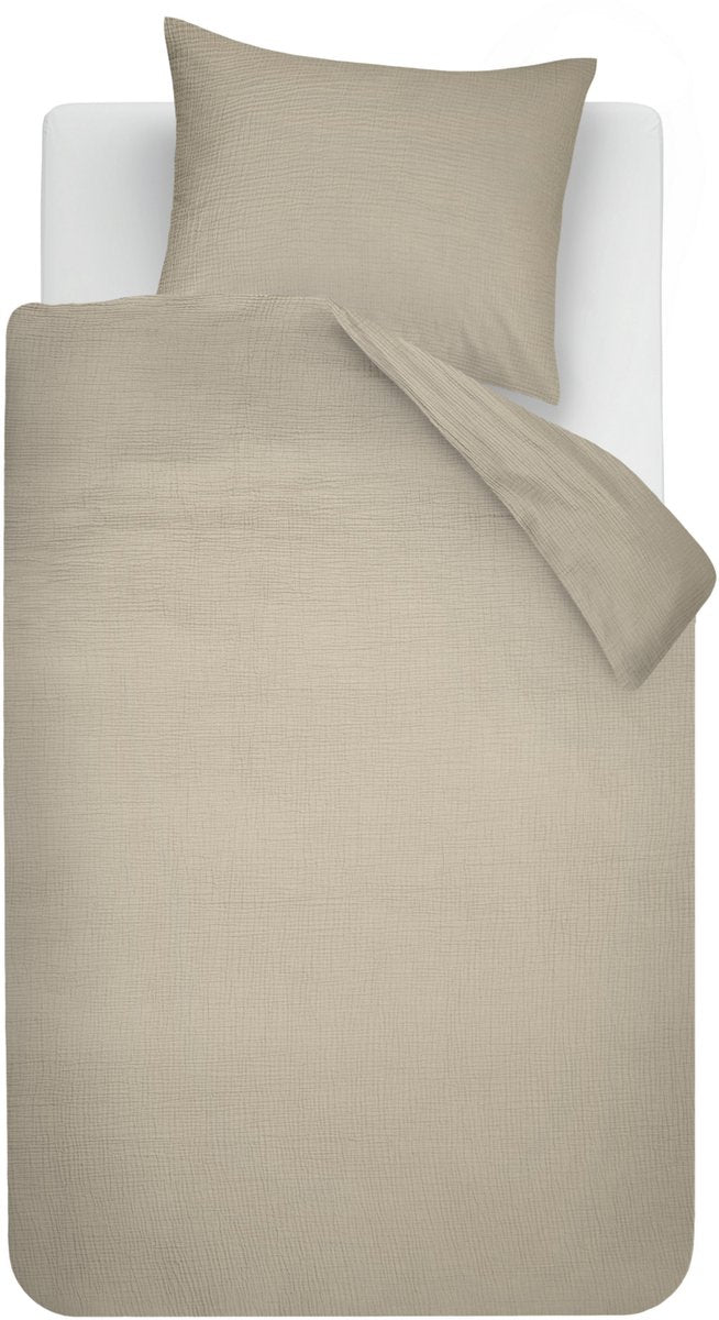 Housse de couette Bedinghouse Mist - simple - 140 x 200 220 cm - sable