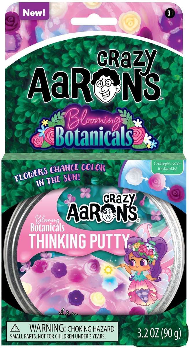 Jouet en argile Crazy Aaron's en silicone rose pour enfants.