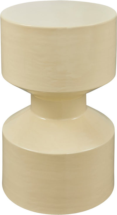 Table d'appoint cachée Woood - métal - jaune - 47x30x30