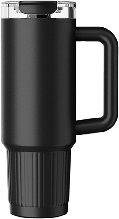 Tasse thermos Sans Marque Kozie sans marque 980 ml – acier inoxydable – isotherme à double paroi – noir – pour boissons chaudes et froides