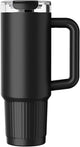 Tasse thermos Sans Marque Kozie sans marque 980 ml – acier inoxydable – isotherme à double paroi – noir – pour boissons chaudes et froides