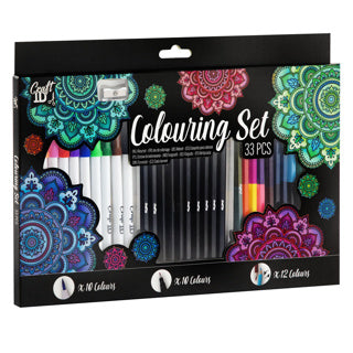 Ensemble de couleurs professionnellement complet 33 pièces 37,5x24 cm | 2 pièces