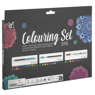 Ensemble de couleurs professionnellement complet 33 pièces 37,5x24 cm | 2 pièces