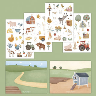Petite ferme hollandaise de stickers vitrine