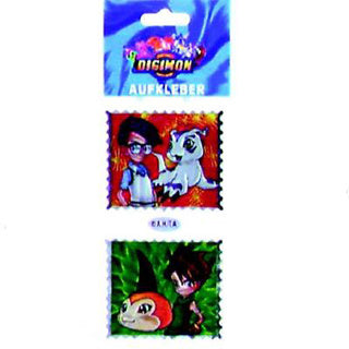 Autocollants Digimon Metal Assorti
