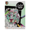 Peinture sur du velours 4 feuilles 4 assorti