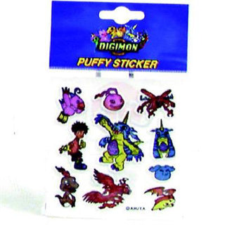 Autocollants Digimon 3D