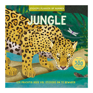 Autocollant de livre par numéro jungle | 2 pièces