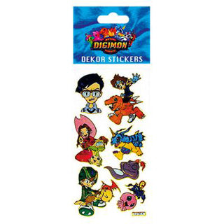 Autocollants digimon grand assorti