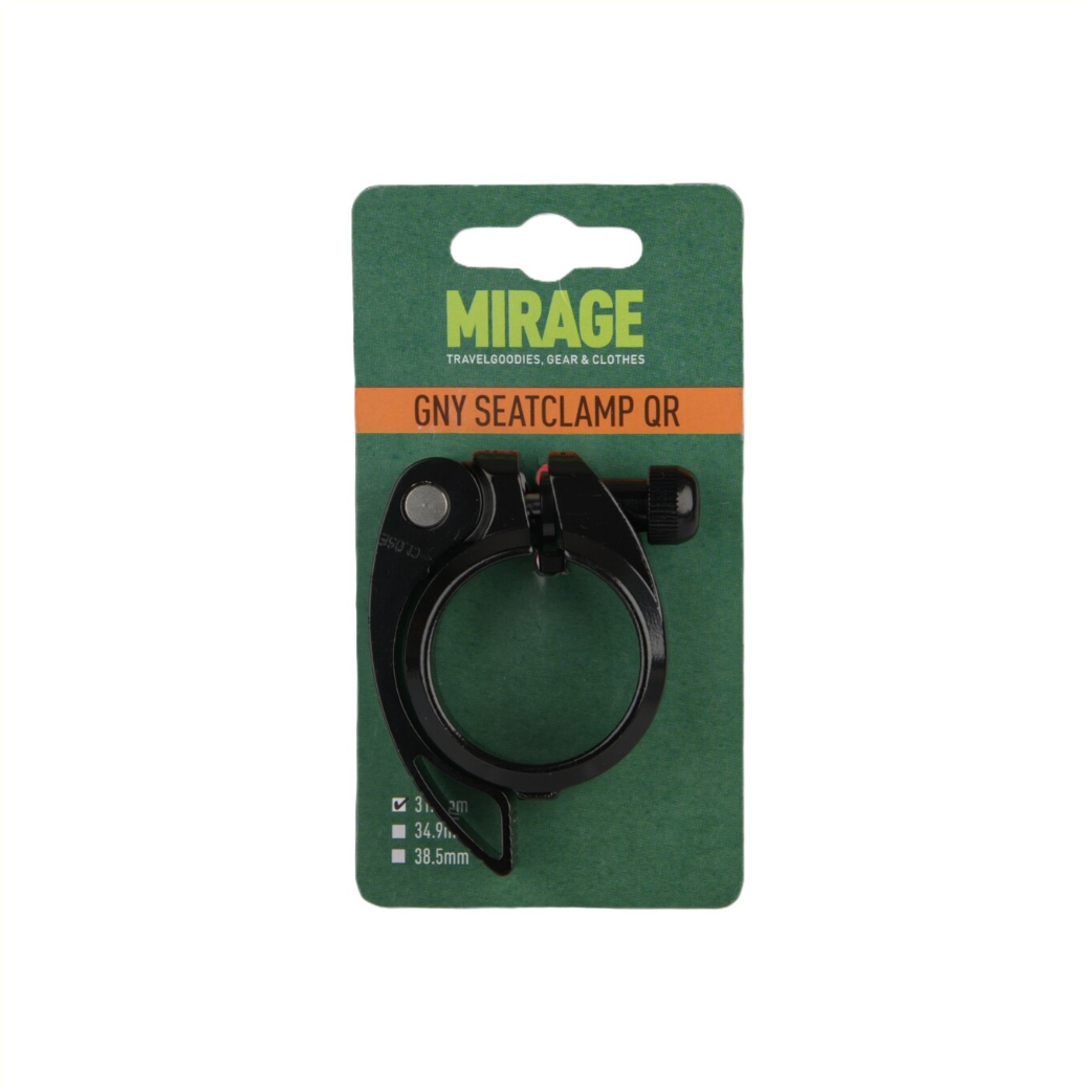 Collier de tige de selle alu 31.8 noir