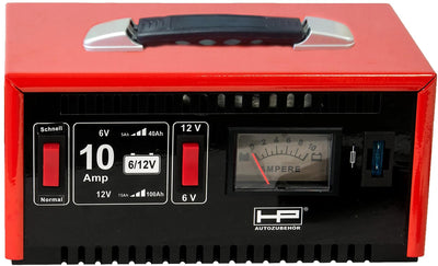 HP Charger 6 12V 10A 15-120AH, métal