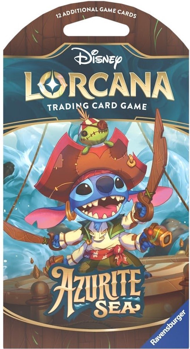 Disney Lorcana Set 6 : Azurite Sea Booster Sleeved - Jeu de cartes à collectionner