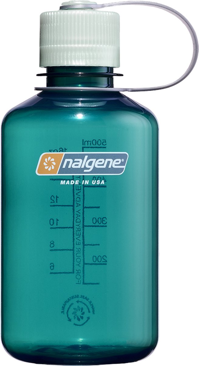 Nalgene - bouche étroite - gourde - bouteille d'eau - étanche - 500 ml - sans bpa - sustain - vert truite