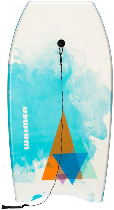 Bodyboard Waimea - planche slick - 93 cm - blanc turquoise violet