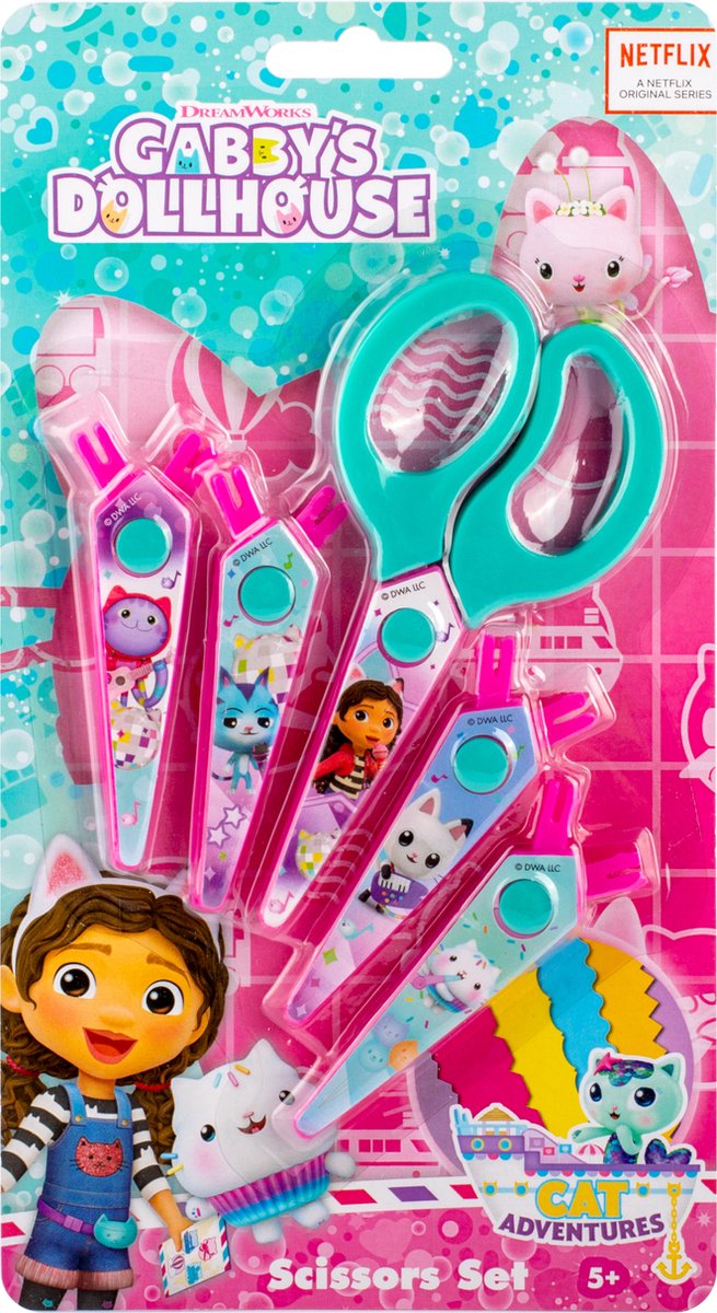 Canenco Gabbys Dollhouse Ciseaux avec 5 magazines Cartel