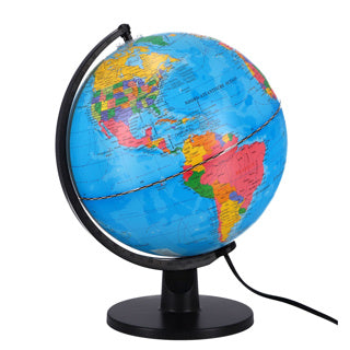 Globe de base avec lumière LED néerlandaise 25 cm