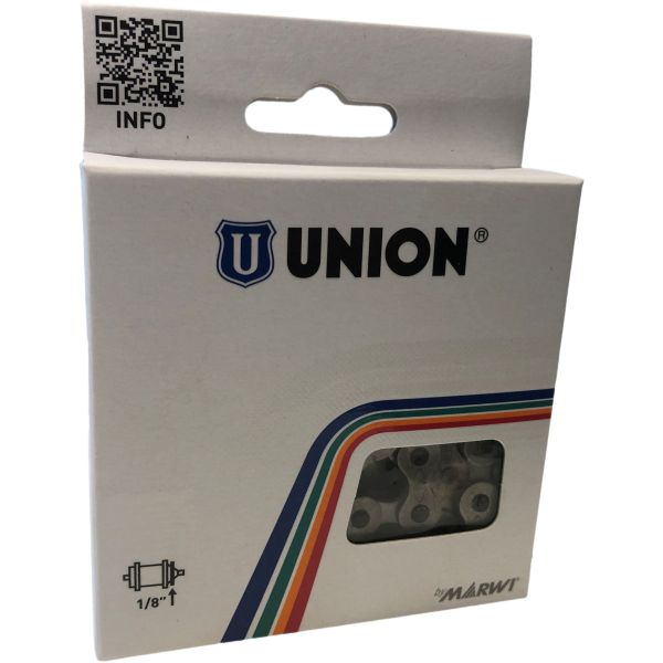 Union 410H Chaîne de vélo 1 2x1 8x112 Noir