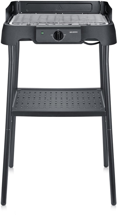 Grill de table électrique BBQ Severin PG 8594 - 2000 W - grille en acier inoxydable - avec socle - noir