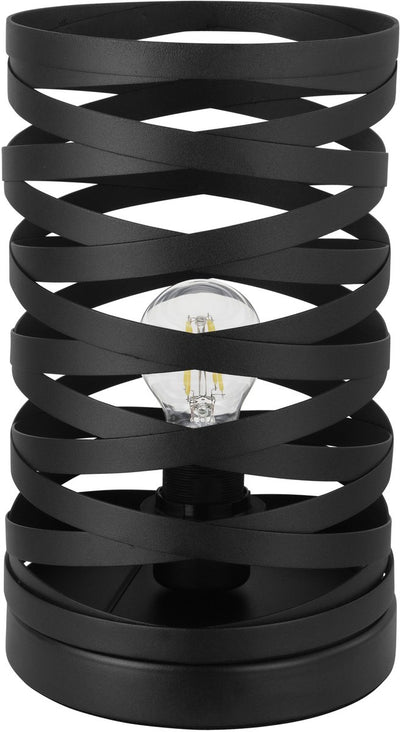 Lampe de table Eglo cremella - e27 - 29 cm - noir - acier