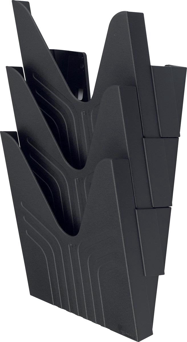 Avery porte-brochures mural haut 3 compartiments nr144 noir