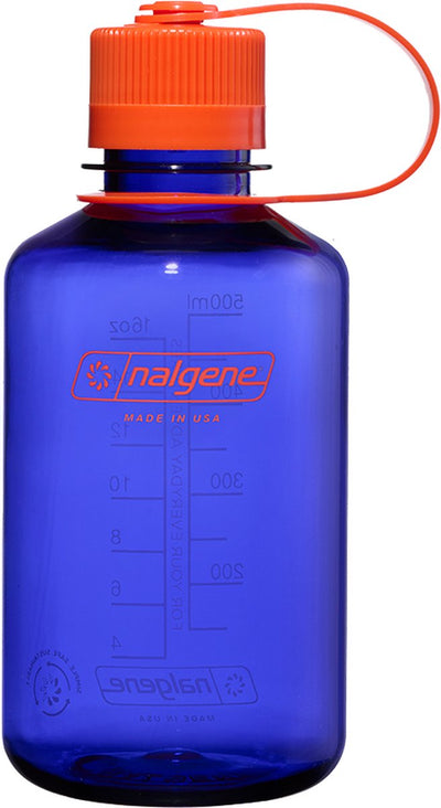 Nalgene - bouteille à goulot étroit - gourde - bouteille d'eau - étanche - 500 ml - sans bpa - sustain - pervenche