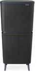 Poubelle Brabantia sortup hi 25 + 10 + 10 litres - tri des déchets - gris foncé