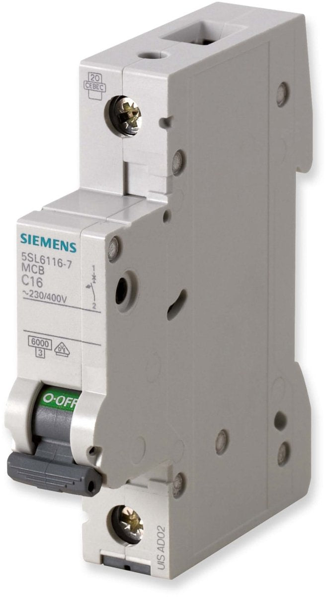 Disjoncteur Siemens 1 pôle 20 a 230 v, 400 v 5sl61206