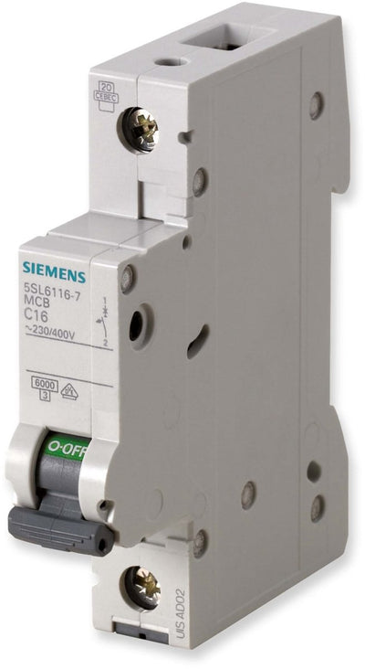 Disjoncteur Siemens 1 pôle 20 a 230 v, 400 v 5sl61206