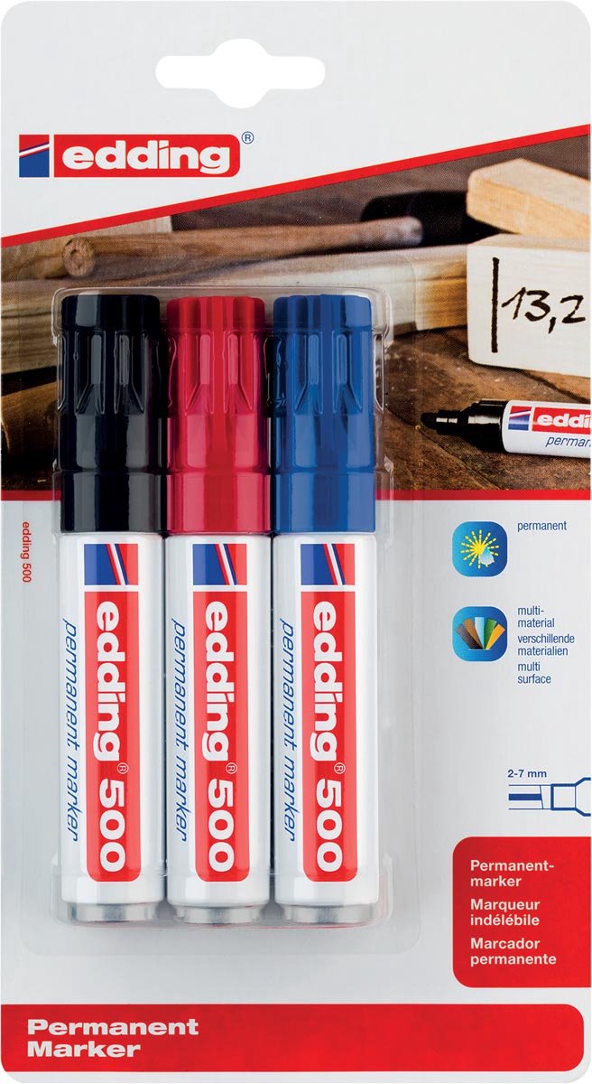 Feutre Edding 500 3 angles 2-7mm cul