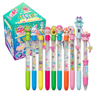 Gear2play Pen Maker Magic - Deluxe : Mega Pen Set - Fabriquez 10 stylos uniques avec des perles, des breloques et toutes sortes de figurines.