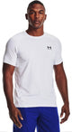 Chemise de sport Under Armour UA HG Armour Fitted SS-WHT pour hommes - Blanc - Noir