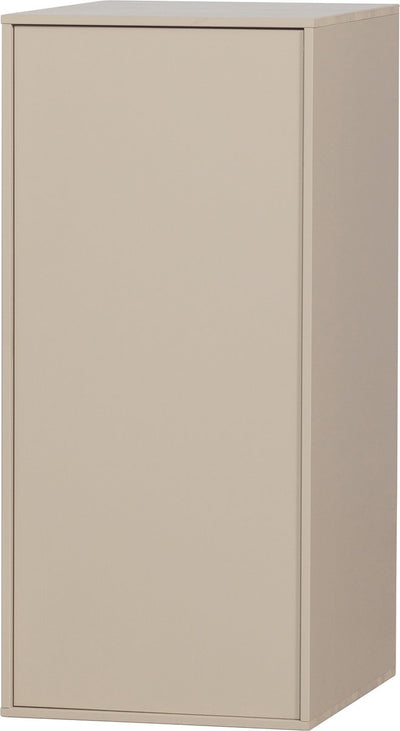 Vtwonen armoire quotidienne simple - bois de pin - gris dakargrau - 110x50x58 cm