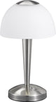 Trio ventura - lampe de table - nickel mat - incl. 1x CMS 4w