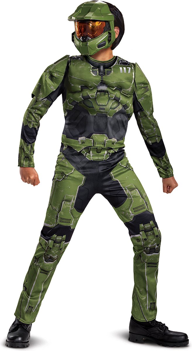 Déguisement halo (microsoft), déguisement master chief infinite, taille s (4-6 ans), garçons