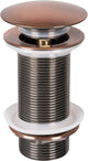 Differnz bouchon de vidange pour lavabo pop up design 9,8 cm cuivre