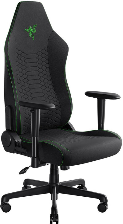 Razer iskur v2 x - chaise de jeu - angle du dossier 152° - réglable - support dorsal - ergonomique - tissu noir
