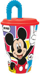Gobelet Mickey Mouse avec paille enfant - - 430ml